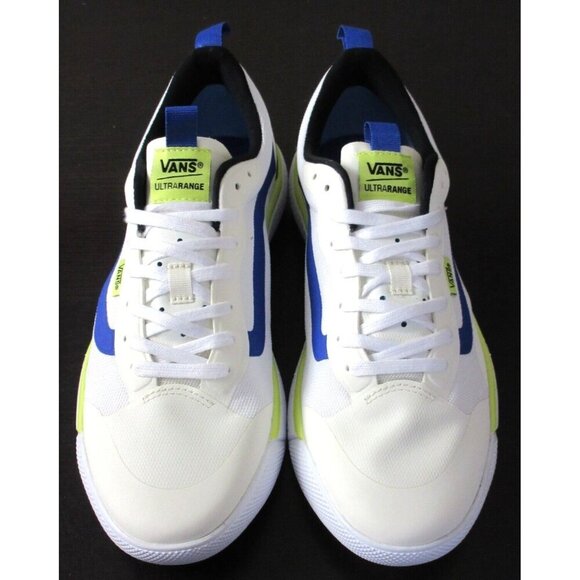 Vans Women's UltraRange Exo True White Multi Blue Green Striped Shoes Sizes NIB - Picture 3 of 5